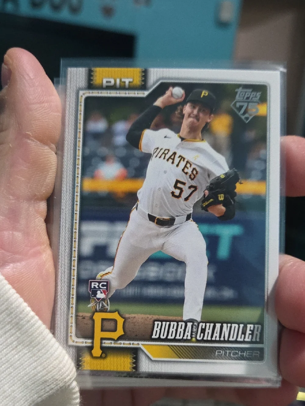 Topps Pirates Pitcher Card - White/Black/Gold - Picture 1 of 1